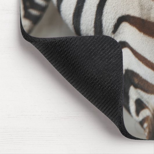 Zebra, nah mousepad (Ecke)