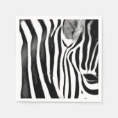 Zebra-nah Serviette (Vorderseite)