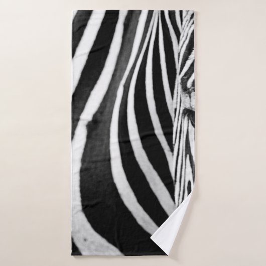 ZEBRA-NAH-UP-ANSICHT BADEHANDTUCH (Badehandtuch)