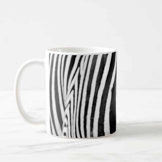 ZEBRA-NAH-UP-ANSICHT KAFFEETASSE (Links)