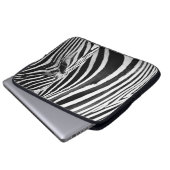 ZEBRA-NAH-UP-ANSICHT LAPTOPSCHUTZHÜLLE (Vorne Knopf)