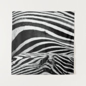 ZEBRA-NAH-UP-ANSICHT WANDTEPPICH (Vorderseite (Horizontal))