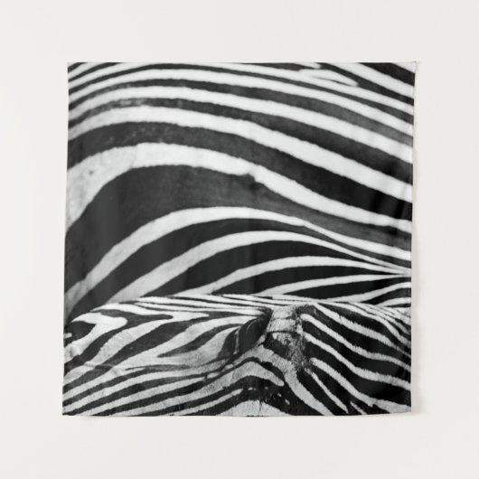 ZEBRA-NAH-UP-ANSICHT WANDTEPPICH (Vorderseite (Horizontal))
