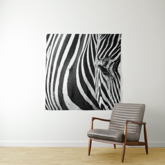 ZEBRA-NAH-UP-ANSICHT WANDTEPPICH (Beispiel)