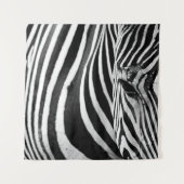 ZEBRA-NAH-UP-ANSICHT WANDTEPPICH (Vorderseite)