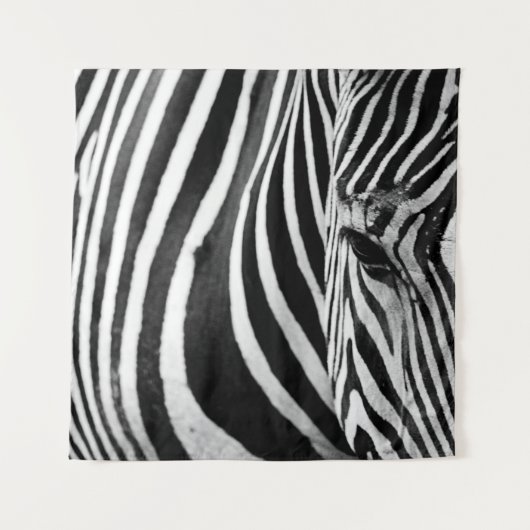 ZEBRA-NAH-UP-ANSICHT WANDTEPPICH (Vorderseite)
