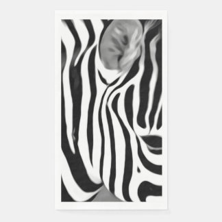 Zebra Nahaufnahme Druck Serviette