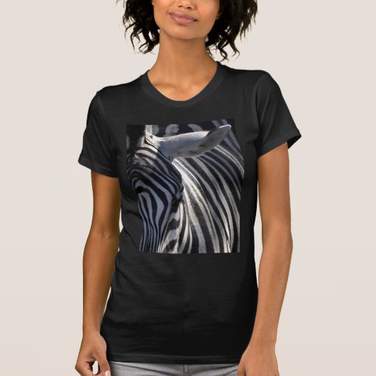 Zebra-nahes hohes T-Shirt (Vorderseite)
