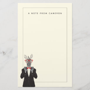 Zebra  Name hinzufügen Briefpapier