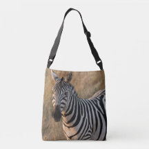 Zebra Natural Setting Crossbody Bag