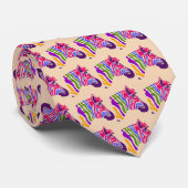 Zebra Necktie Krawatte (Gerollt)