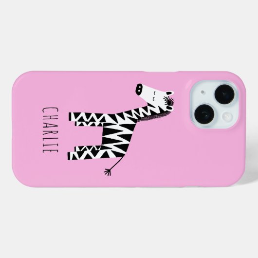 Zebra-niedliche Kinder Case-Mate iPhone Hülle (Rückseite (Horizontal))