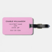 Zebra-niedliche Kinder Gepäckanhänger (Rückseite horizontal)