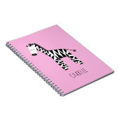 Zebra-niedliche Kinder Notizblock (Rechte Seite)