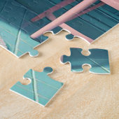 Zebra nimmt einen Bubble Bath Puzzle (Seite)