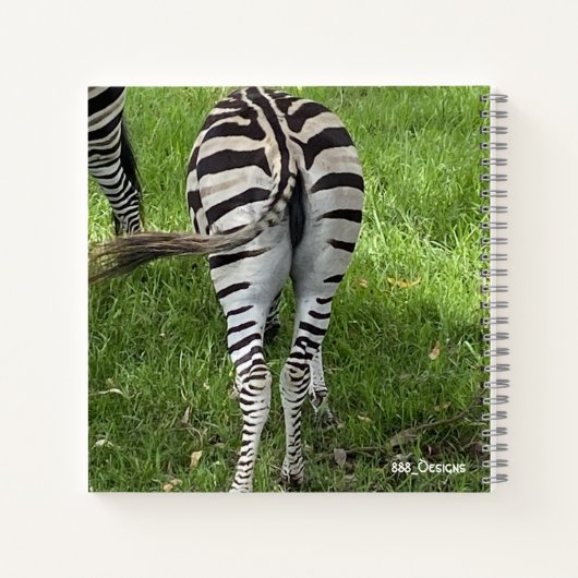 Zebra-Notebook Notizblock (Rückseite)