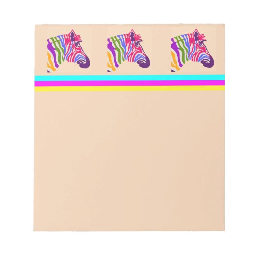 Zebra Notepad Notizblock (Vorderseite)