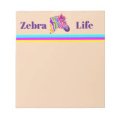 Zebra Notepad Notizblock (Vorderseite)