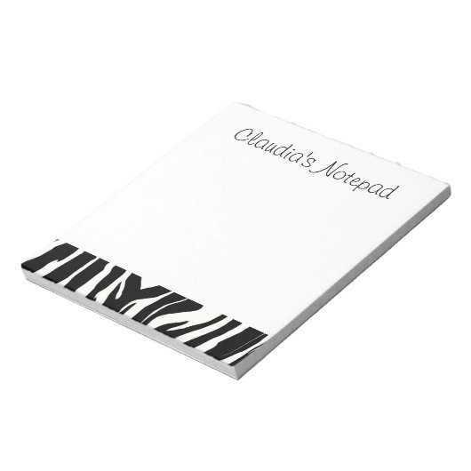 Zebra Notepad Notizblock (Rotiert)