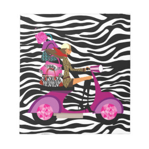 Zebra-Notizblock-Schwarz-weiße Notizblock
