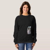 Zebra on Safari in Kenyaafrika Sweatshirt (Vorne ganz)