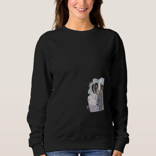 Zebra on Safari in Kenyaafrika Sweatshirt (Vorderseite)