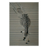 Zebra-Optik Poster | Surrealistische Tierkunst (Vorderseite)