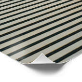 Zebra-Optik Poster | Surrealistische Tierkunst (Ecke)