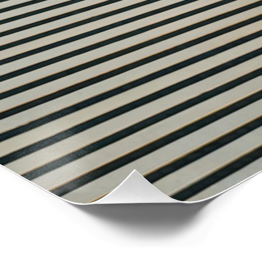 Zebra-Optik Poster | Surrealistische Tierkunst (Ecke)