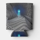 Zebra-optische Illusion Print, Dosenkühler (Vorderseite)