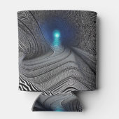 Zebra-optische Illusion Print, Dosenkühler (Rückseite)