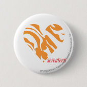 Zebra-Orange 2 Button (Vorderseite)
