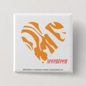 Zebra-Orange 2 Button (Vorderseite)