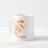 Zebra-Orange 2 Kaffeetasse (Vorderseite Links)