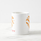 Zebra-Orange 2 Kaffeetasse (Mittel)