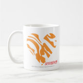 Zebra-Orange 2 Kaffeetasse (Links)