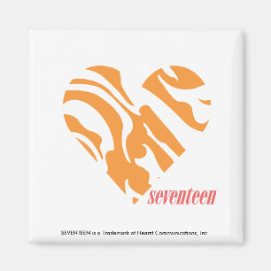 Zebra Orange 2 Magnet