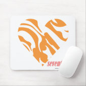 Zebra-Orange 2 Mousepad (Mit Mouse)