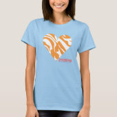 Zebra Orange 2 T-Shirt (Vorderseite)