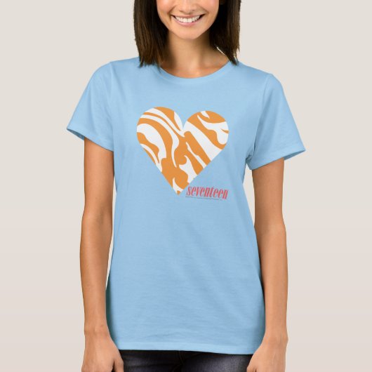 Zebra Orange 2 T-Shirt (Vorderseite)