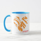 Zebra-Orange 2 Tasse (Links)