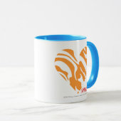 Zebra-Orange 2 Tasse (VorderseiteRechts)