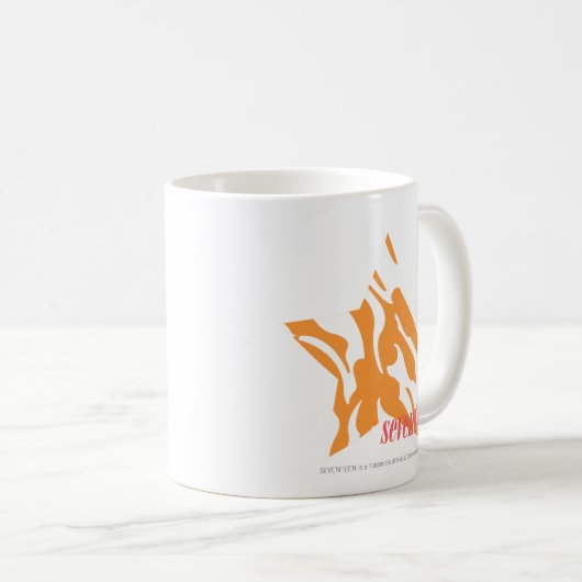 Zebra-Orange 3 Kaffeetasse (VorderseiteRechts)