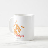 Zebra-Orange 3 Kaffeetasse (Vorderseite Links)