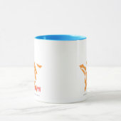 Zebra-Orange 3 Tasse (Zentrum)