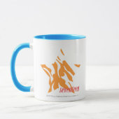 Zebra-Orange 3 Tasse (Links)