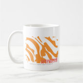 Zebra-Orange 4 Kaffeetasse (Links)