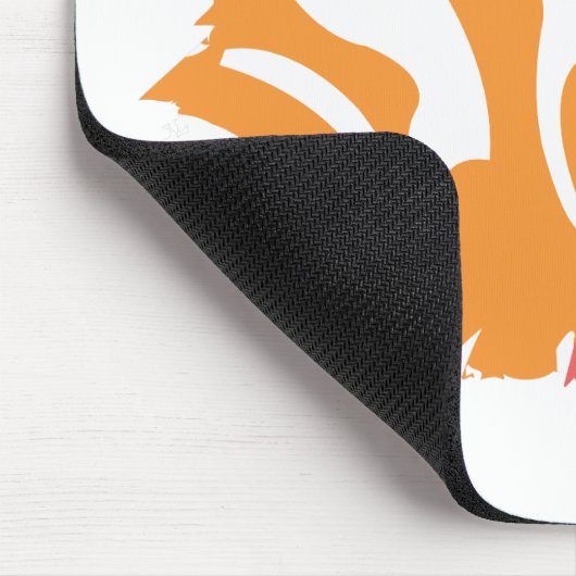 Zebra-Orange 4 Mousepad (Ecke)