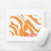 Zebra-Orange 4 Mousepad (Mit Mouse)