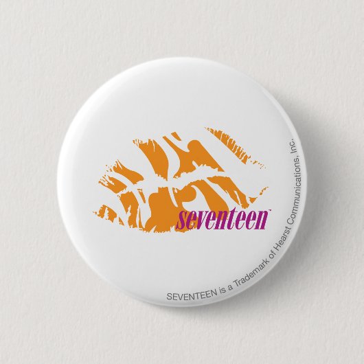 Zebra-Orange Button (Vorderseite)